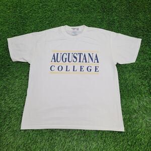 Vintage Augustuna College Shirt XL 23x27 White